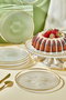 Hermia Mina Set de Platos de Postre con Soporte, 7 Piezas